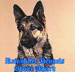 Reinmiller Kennels Choice Award