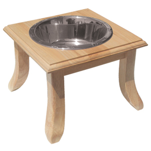 Single Woodland Elevated Dog Feeder