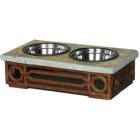 Small Slate Top Raised Feeder