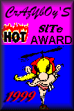 Crazyboy Hot site of the week award for the week of April 8th, 1999